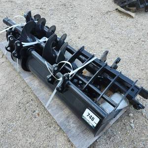lot 309 image: VICSEC Mini Excavator 8 Piece Attachment Set 25mm Pin Hole&nbsp