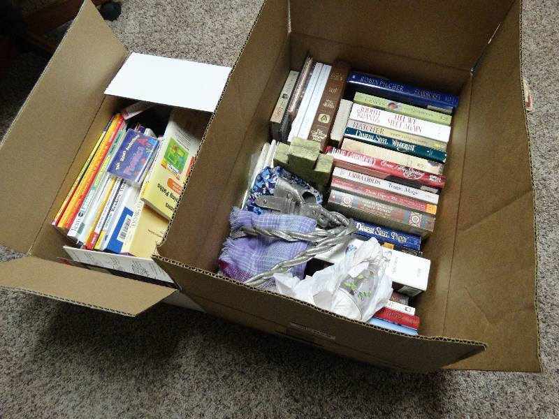lot 372 image: Lot of various books & misc.