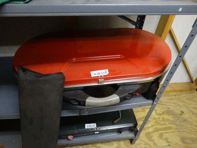 lot 431 image: Coleman camping grill w stand