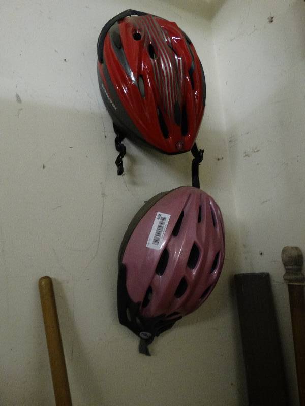 lot 468 image: 2 bike helmets