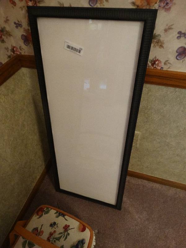 lot 155 image: Longaberger picnic basket w 2 handles & lid picture frame