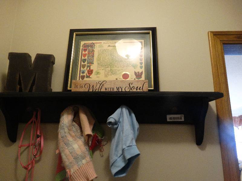 lot 159 image: Wood wall shelf