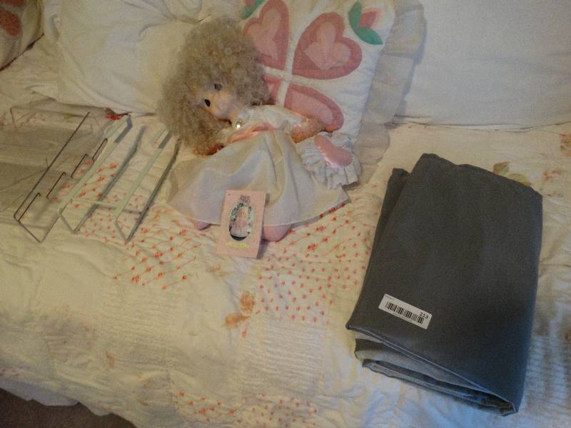 lot 213 image: Precious Moments doll & racks