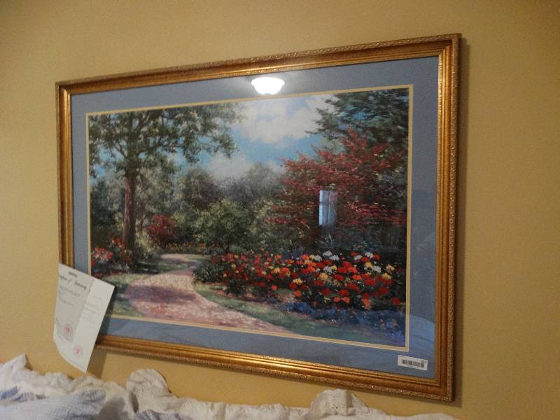 lot 232 image: LARGE framed print- Miles Schaefer- Summer Enchantment