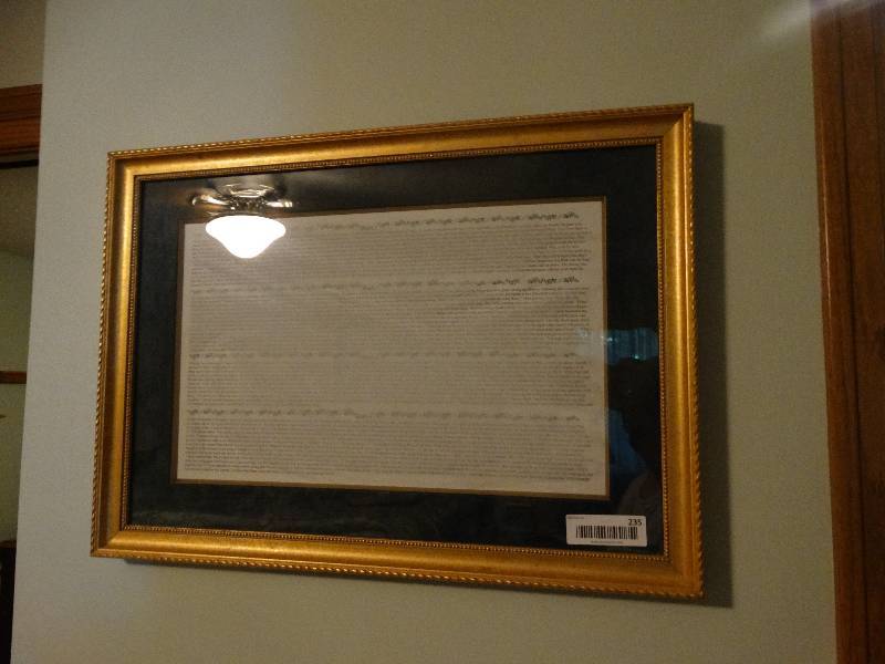 lot 235 image: Framed scriptures