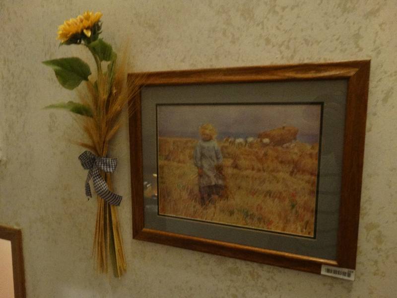 lot 264 image: Nastalgic Picture Framing Girl during wheat harvest 1898
