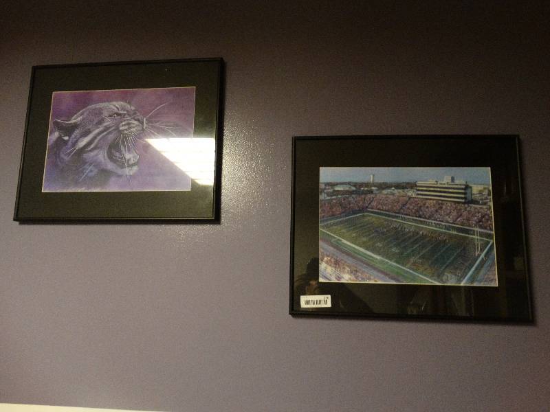 lot 276 image: 3 framed K-State prints