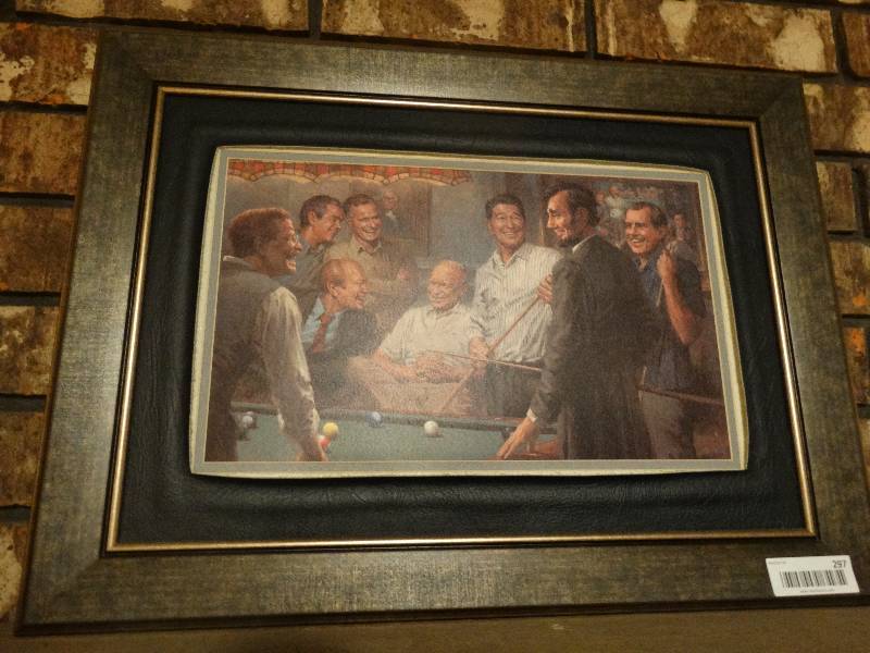 lot 297 image: Framed past presidential print
