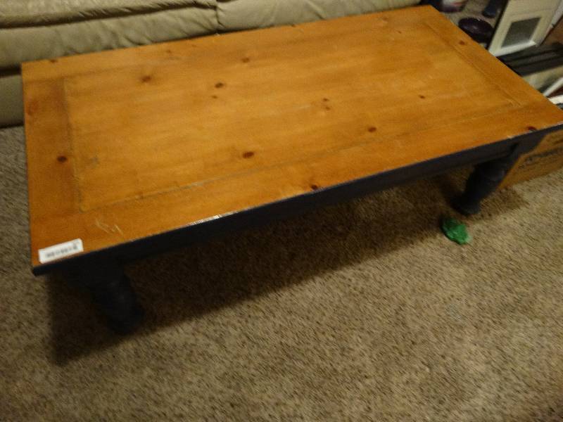 lot 303 image: Wood coffee table