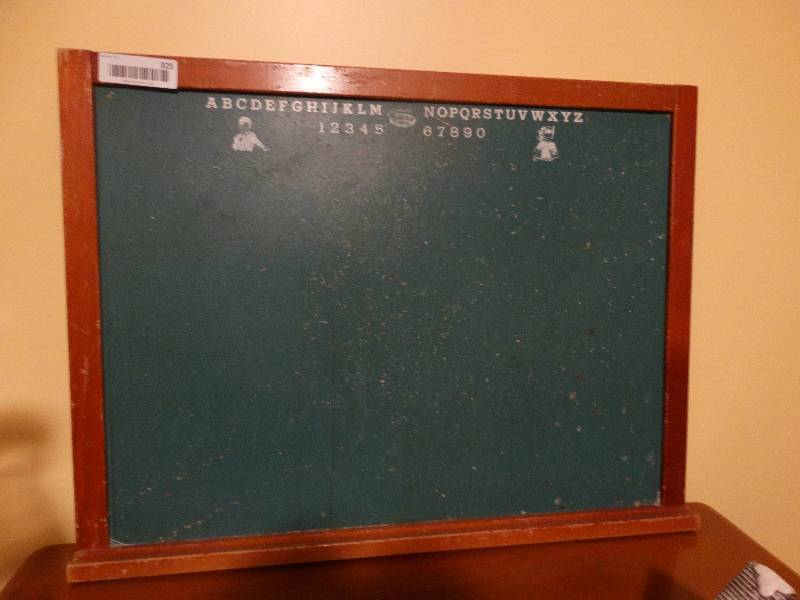 lot 325 image: Antique chalkboard