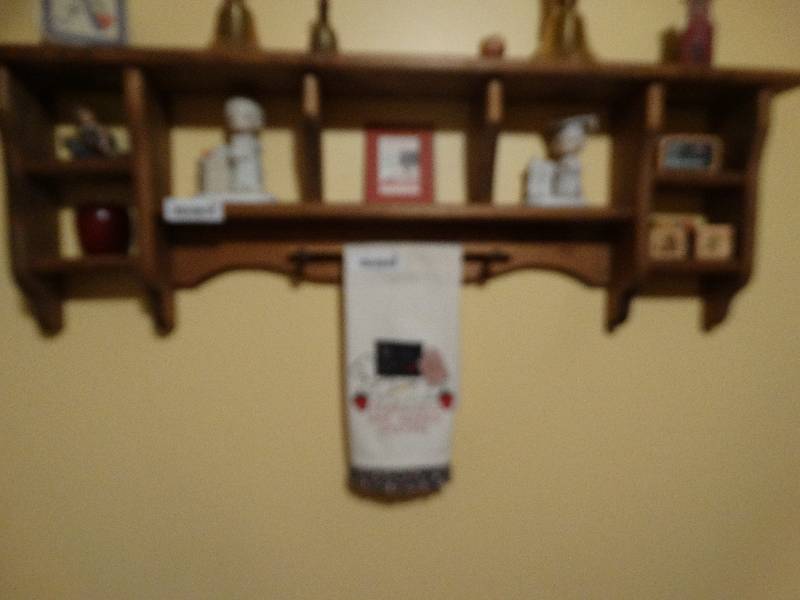 lot 343 image: Wood wall shelf