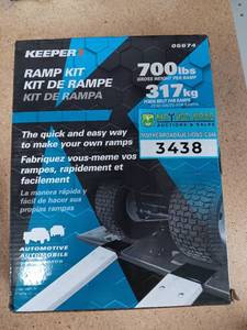lot 3438 image: KEEPER Ramp Kit 700lbs Cap - The Keeper� Do-it-Yourself Ramp Kit Allows Truck Owners to Load Motorcycles, Tractors, ATVs, and Other Wheeled Vehicles Quickly & Safely On and Off the Truck Bed #05674