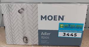 lot 3445 image: New MOEN 4-Setting WaterSense Certified Showerhead with Posi-Temp Valve