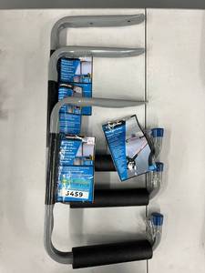 lot 3459 image: Lot of 3 New Crawford Shelf Bracket & Storage Hangars