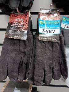 lot 3487 image: 12 Pair of Jersey Performance Work Gloves Large Size #4020