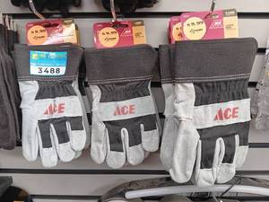 lot 3488 image: 11 Pair of New ACE Leather Work Gloves