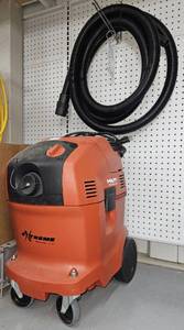 lot 3506 image: Hilti VC 150-10X HEPA Vacuum Retail $1089.00 - Max. Vacuum 3.55 psi Water capacity 6 gal (US) Dust capacity 75 lb Application Cleaning, Drilling, Wood sawing, Cutting and grinding, Drywall and wood sanding, Wet coring, Socket cutting