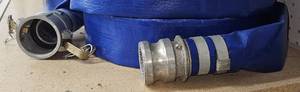 lot 3515 image: One - 2in x 50ft Industrial Discharge Hose NPT with Camlock Fittings - Lots 3514 Through 3519A Are All Similar and Will be Given Out On A First Come First Serve Basis