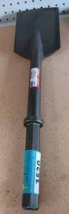 lot 3520 image: New - Vulcan Clay Spade 1075 1-18 x 6 Demolition Tool - 1-18 in. x 6 in. hex shank fits in all electric brute demolition hammers as well as pneumatic hammers