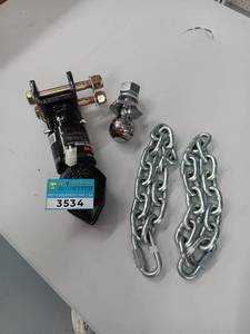 lot 3534 image: Specialized Towing Assembly with 2in Ball and 2 Chains