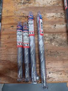 lot 3559 image: USED Vulcan SDS Max & Plus Carbide Drill Bit Set 2 VC137 2VC128