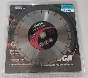 lot 3565 image: Omega 12-inch Segmented Diamond Blade MP12 Multi-Purpose
