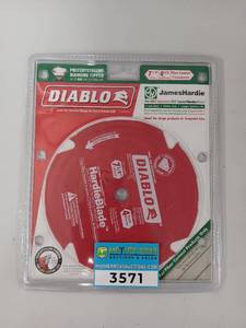 lot 3566 image: Diablo 7-14 PCD HardieBlade Fiber Cement Saw Blade D0704DH