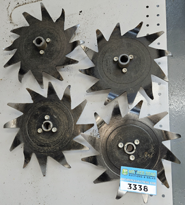 lot 3338 image: Stihl Cultivator Blades 4601 713 4003 - Stihl BF-KM Pick Tines Blade Price $38.69 Each Works as replacement for MM55 Yard Boss