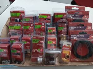 lot 3345 image: 23 Pieces In Packages - ACE Hardware Faucet Repair Parts 23 Piece Lot - Multiple Models