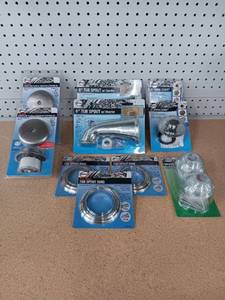 lot 3358 image: 10 Pieces in Original Packaging UNUSED Danco Bathroom Tub Spout Collection Lot - Chrome and Brushed Nickel Finishes