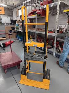 lot 3384 image: American Cart & Rack Heavy Duty Hand Truck by Granite Industries 26in x 60in