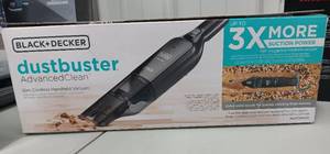 lot 3402 image: UNUSED Black  Decker Dustbuster Advanced Clean Slim Cordles Handheld Vacuum 3X More Suction Power with Extra Wide Nozzle