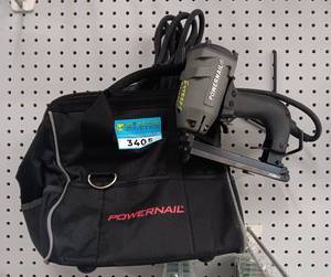 lot 3405 image: Powernail PowerTacker Electric Stapler with Carrying Bag