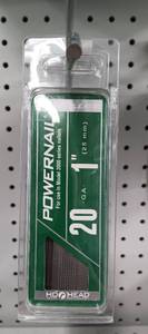 lot 3412 image: Lot of Eight (8) - Powernail 20 Gauge 1-inch Cleats for Model 2000 Series Nailers
