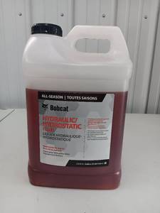 lot 3577 image: Bobcat All-Season HydraulicHydrostatic Fluid 2.5 Gallon with 2 Gallons Remaining - Part# 6903117