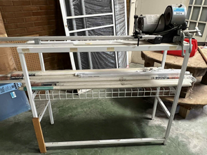 lot 3634 image: Star Shade Cutter M-200 - 74in Cutting Width - Included are 11 assorted Blinds and 2 White Strip Lights