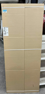 lot 3637 image: Loni Brown Glass Insert 36x72 Special Order - Loni brand glass insert panel, model 1214935, in brown finish