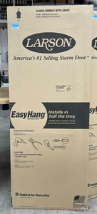 lot 3642 image: Larson Storm Door Model 288-SS with EasyHang Installation System 30x80