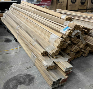 lot 3651 image: Bulk Wood Trim Molding Bundle - One House Worth of Trim