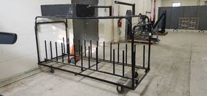 lot 3051 image: Mobile Table Cart With Storage Box