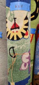 lot 3134 image: 6ft - Decorative Area Rug with Cartoon Character Design