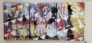 lot 3148 image: Lounge Bar Martini Glass Art Canvas Triptych