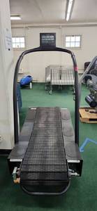 lot 3153 image: Woodway Commercial Motorized Treadmill with Digital Display Console