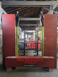 lot 15876 image: Big Red One Field Stadium Entrance Gate Set