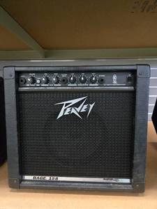 lot 9011 image: Peavey Rage Guitar Amplifier with Blue Marvel Speaker - Model 158