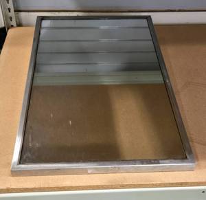lot 9013 image: Commercial Stainless Steel Wall Mirror&nbsp