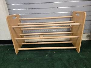 lot 9021 image: Kaplan Early Learning Company Wooden Storage Rack
