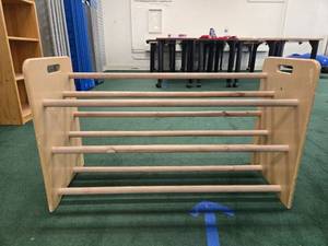 lot 9022 image: Kaplan Early Learning Company Wooden Storage Rack