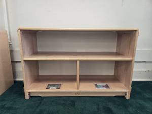 lot 9048 image: Kaplan Wooden Educational Storage Shelf