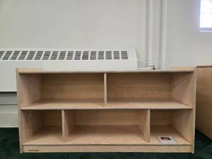 lot 9049 image: Environments - Wooden Childrens Storage Shelf Unit